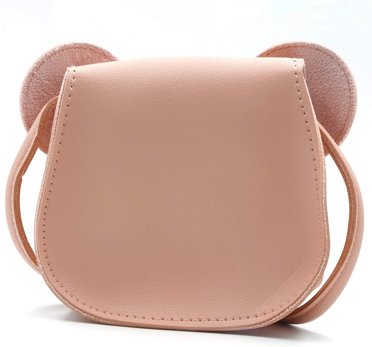 KU Cadeau voor meisjes, Little Mouse Ear Bow Crossbody Purse, PU mini- handtas, schoudertas voor kinderen, meisjes en peuters voor 2-8 jaar, roze