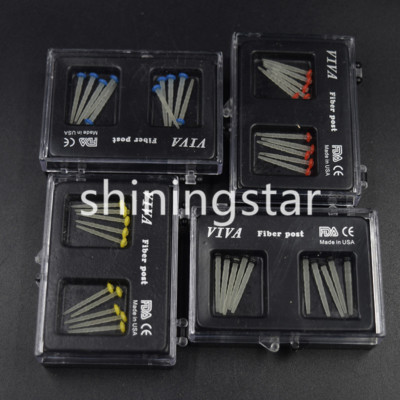 1 Box/10 Pc Dental Glass Screw Thread Fiber Post Single Refilled 1.2/1.4/1.6/1.8