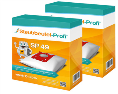 20 Staubsaugerbeutel SP49 geeig. für Bork VC 9818