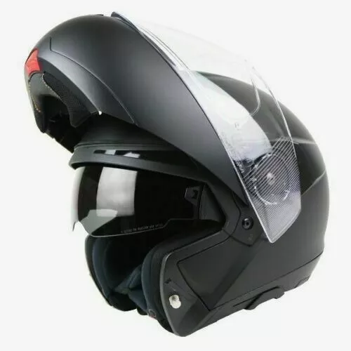 Schuberth C4 Matt Black Sun Visor Flip Front Motorcycle Crash Helmet