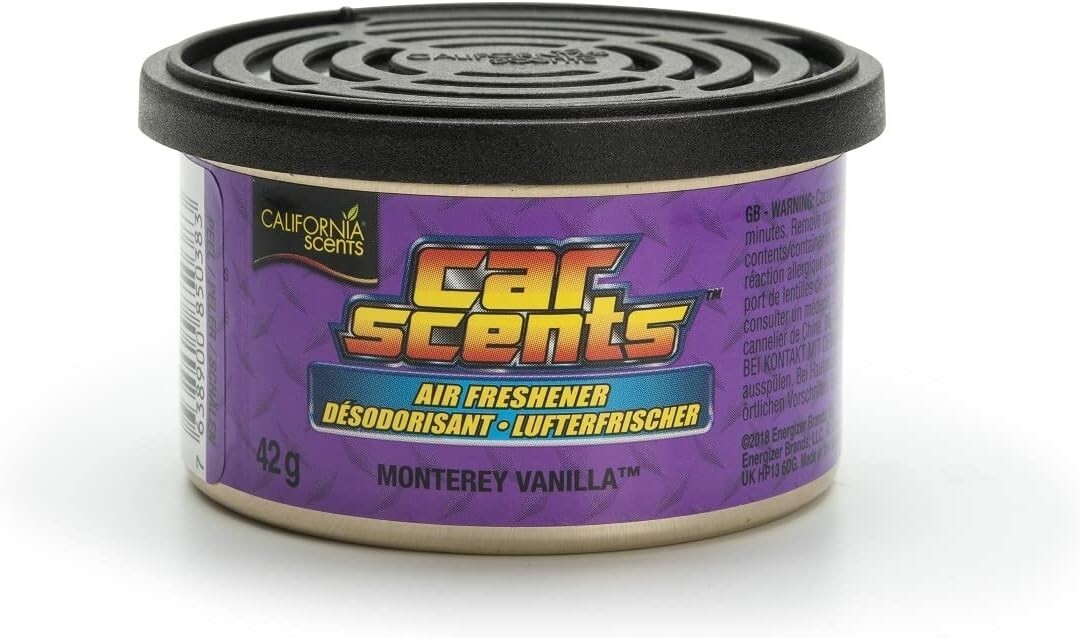 CALIRNIA SCENTS Car Home Organic Spill Proof Air Freshener Tin Can