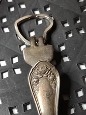 Very Cool Vintage Bent Up Fork Money Clip Keychain