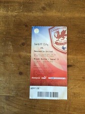 Cardiff City v Newcastle United Match Ticket 11/08/12