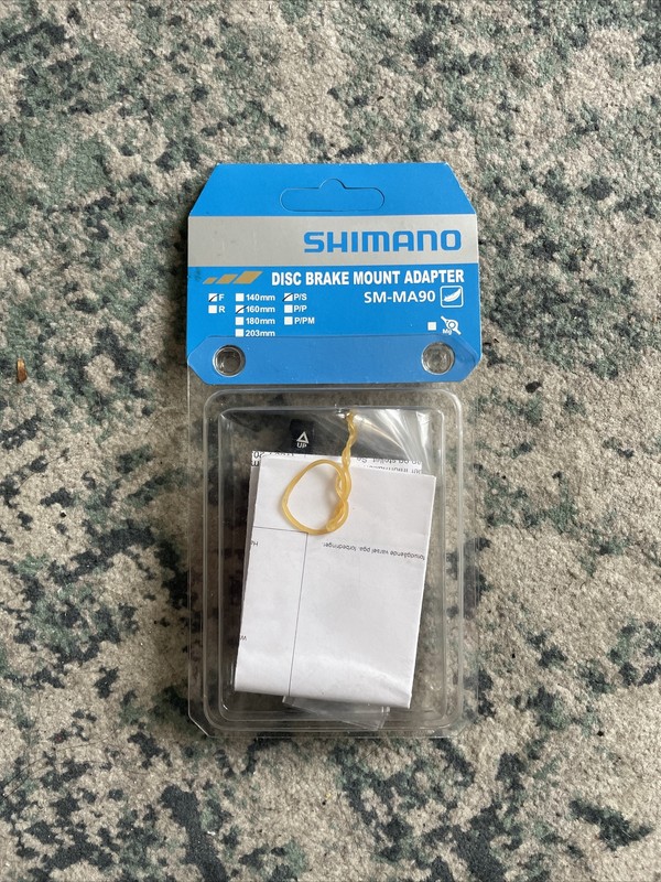 Shimano XTR SM-MA90-F160P/S Disc Brake Adapter Front 160mm, PM Caliper & IS Fork