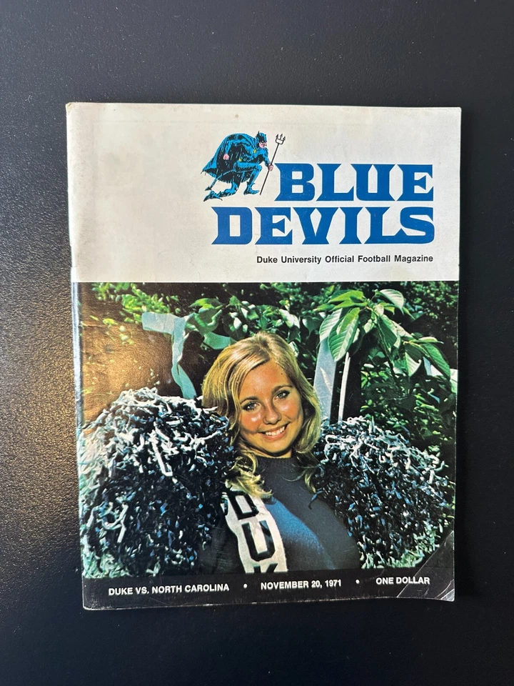 Vintage College Football Programs - Duke vs. UNC - 1971, 1980, 1982, 1985 - Image 3 of 4
