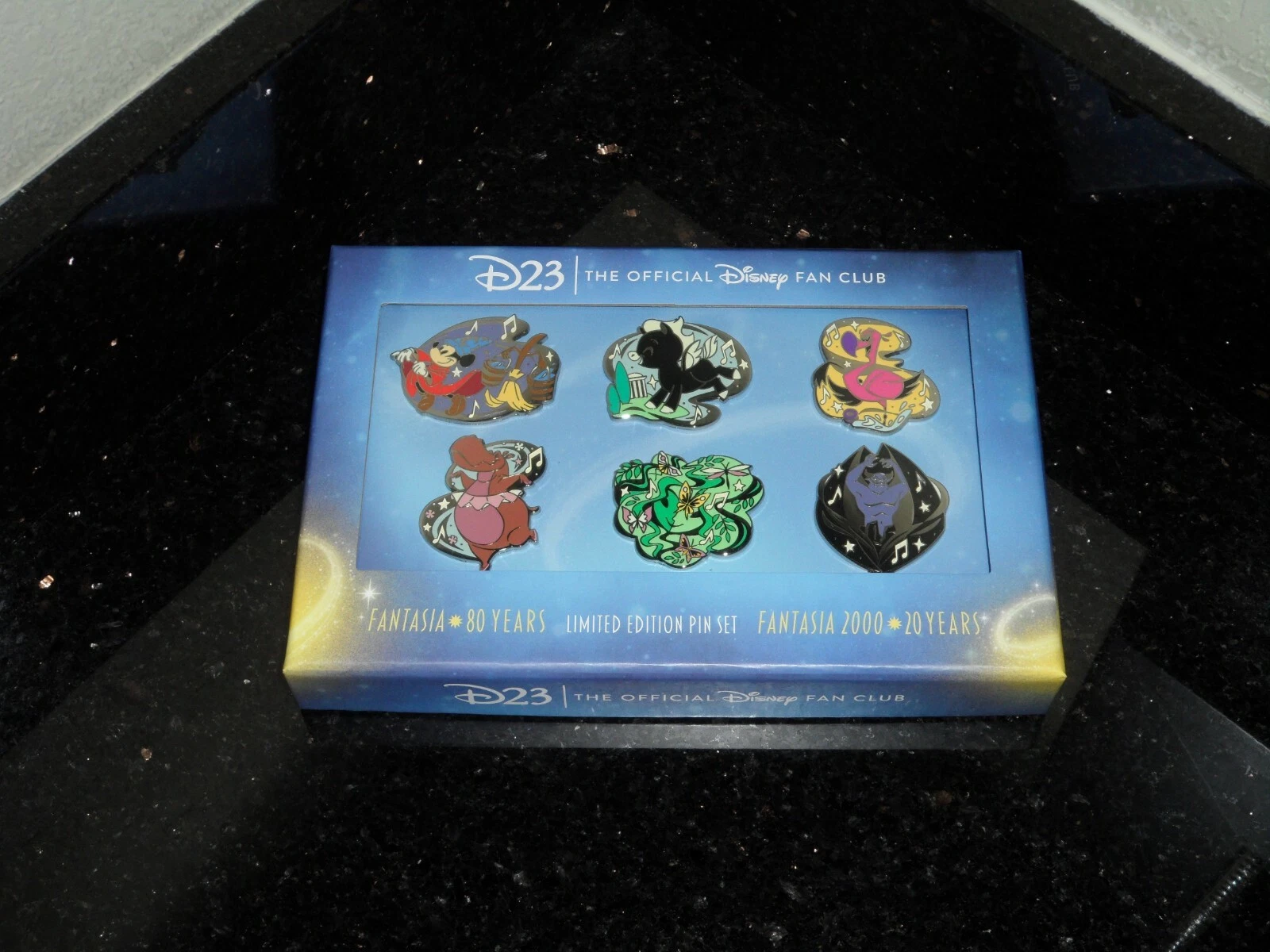 D23 Disney (FANTASIA 80TH ANNIVERSARY) Pin Set Limited Edition-2,000 Brand New
