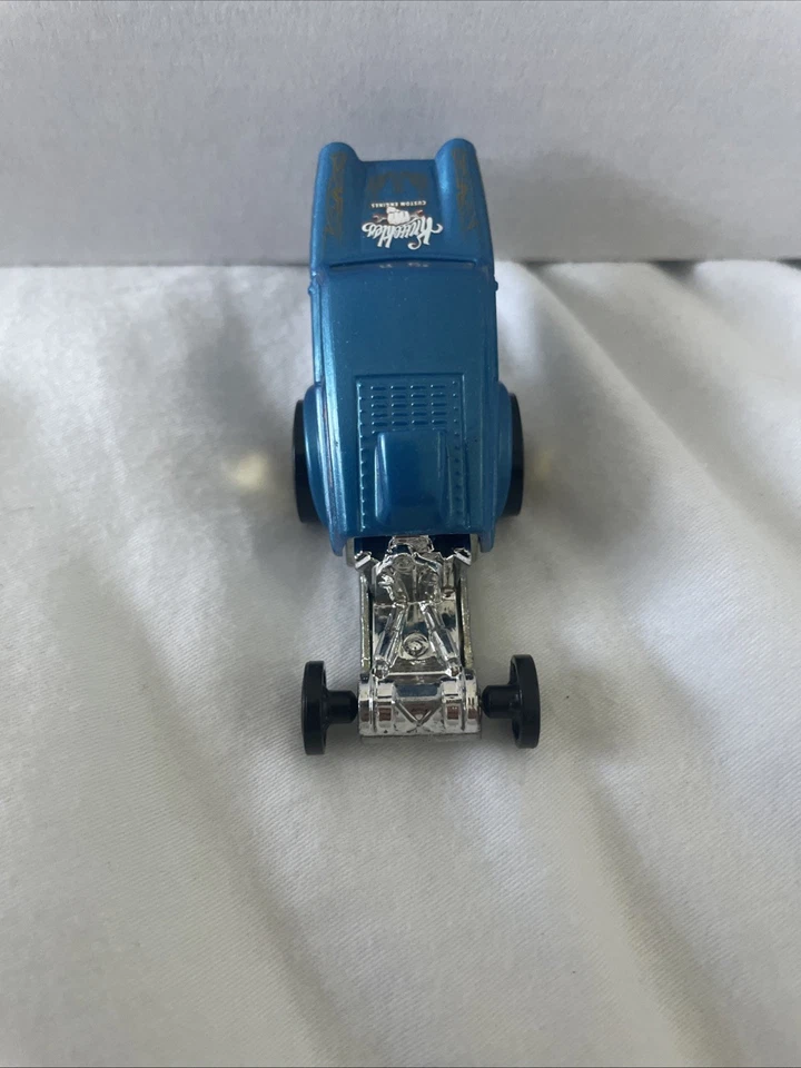 Hot Wheels Super Chromes Poppa Wheelie BDC90 Toy Car 8/10 Blue Chrome 2013 Car - Image 4 of 4