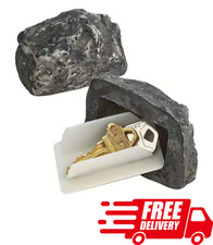 DOOR KEY ROCK HIDE KEEP HIDDEN SAFE IN STONE HOLDER HIDING OUTDOOR GARDEN 01C