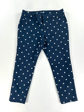 Polka Dot Mid Rise Ankle Pant Women