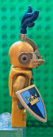 LEGO Gold Knight Minifigure (cas415) Castle Fantasy Drawbridge Defense 7079