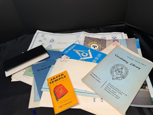 Vintage Masonic Lodge Pamphlets and Yearbook Collection