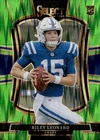 2025 Panini Select Football Neon Green Shock Riley Leonard #133