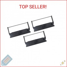 Sam4s 3-Pack ER-5115II Ribbon, Ribbon, Ink, Cartridge, Compatible with TEC MA-13