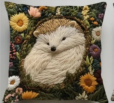 Superweicher doppelseitiger Igel Kissenbezug No 5 45 cm x 45 cm