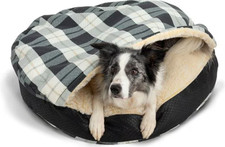 Snoozer Pet Cozy Cave Covered Pet Bed with Removable Cover,Blk, Gry,Crm, OpenBox