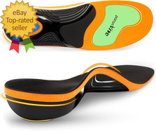 Work Boot Insoles for Standing All Day High Arch Support Orthotic Shoe Inserts