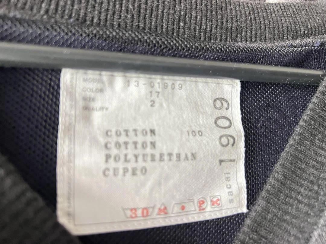 Abito grigio sacai docking taglia 2