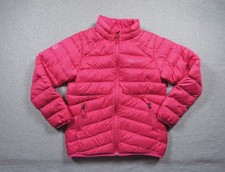 Marmot Jacket Kids Large Pink Puffer 700 Down Fill Youth Outdoors Full Zip