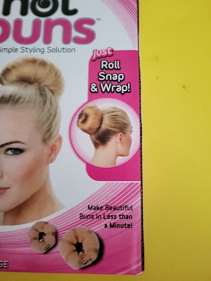 Hot Buns Set Of 2 SMALL & LARGE For Light Hair Color As Seen On Hair TV  - Image 3 of 4