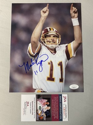 Tim Rypien Signature WASHINGTON REDSKINS- MARK RYPIEN AUTOGRAPH 8x10 ACTION PHOTO JSA ...