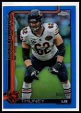 2025 Topps Chrome #50 Joe Thuney Blue Refractor #/150