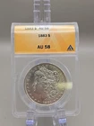 1883 Morgan Silver Dollar $1 - ANACS AU58