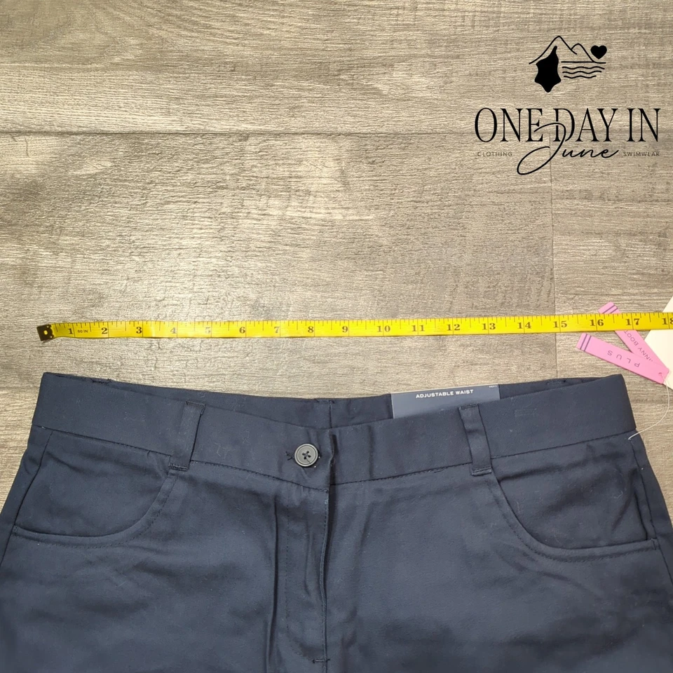 Pantalones de uniforme escolar para niñas Nautica talla 18,5 Foto 3 de 4