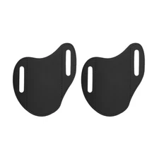 2pcs Leather Pocket Knife Sheath 4.3"x 5" PU Leather for Outdoor Hiking, Black