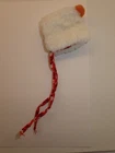 Vintage Barbie Skipper Doll Skating Fun White Fleece Hat