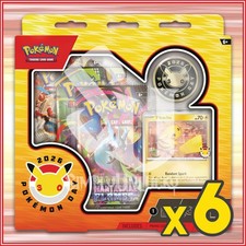 Pokemon TCG: Pokemon Day 2026 Collection Display 18 Packs Pikachu Promo Coin