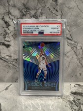 2019 PANINI REVOLUTION SHOCK WAVE CUBIC #3 STEPHEN CURRY 39/50 PSA 10 LOW POP