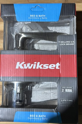 #ad #ad Kwikset Tustin Privacy Bed amp; Bath Door Handle In Satin Nickel Model 97300 817 $24.95