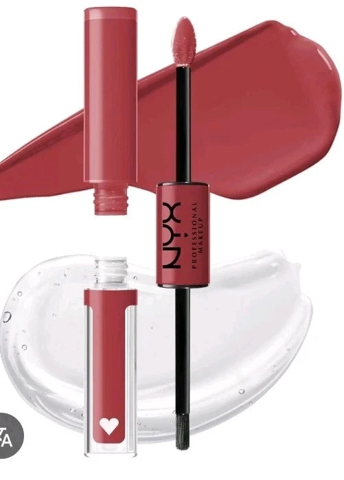 Brillo de labios 3 NYX color brillo fuerte - 16 HR resistente a la transferencia - VEGANO - ligero Foto 2 de 4