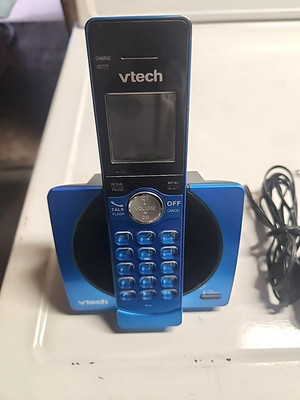 VTech CS6919-15 Cordless 1.9GHz Blue w/manual,charger, battery, phone line,base