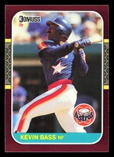 Kevin Bass 1987 Donruss Opening Day #14 Houston Astros BUY3GET1FREE