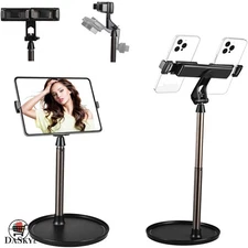 Versatile Phone & Tablet Stand with Adjustable Height and Counterweight Base