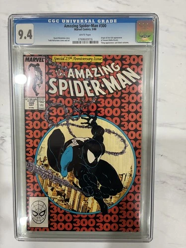 Amazing Spider Man #300 1988 CGC NM 9.4  Origin & 1st Full App Venom Direct