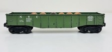 Lionel Postwar O New York Central Gondola Green w/ Barrels 6462