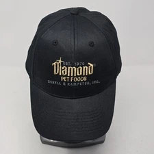 Diamond B Plant Construction Baseball Cap Strapback Black Trucker's Hat Feed
