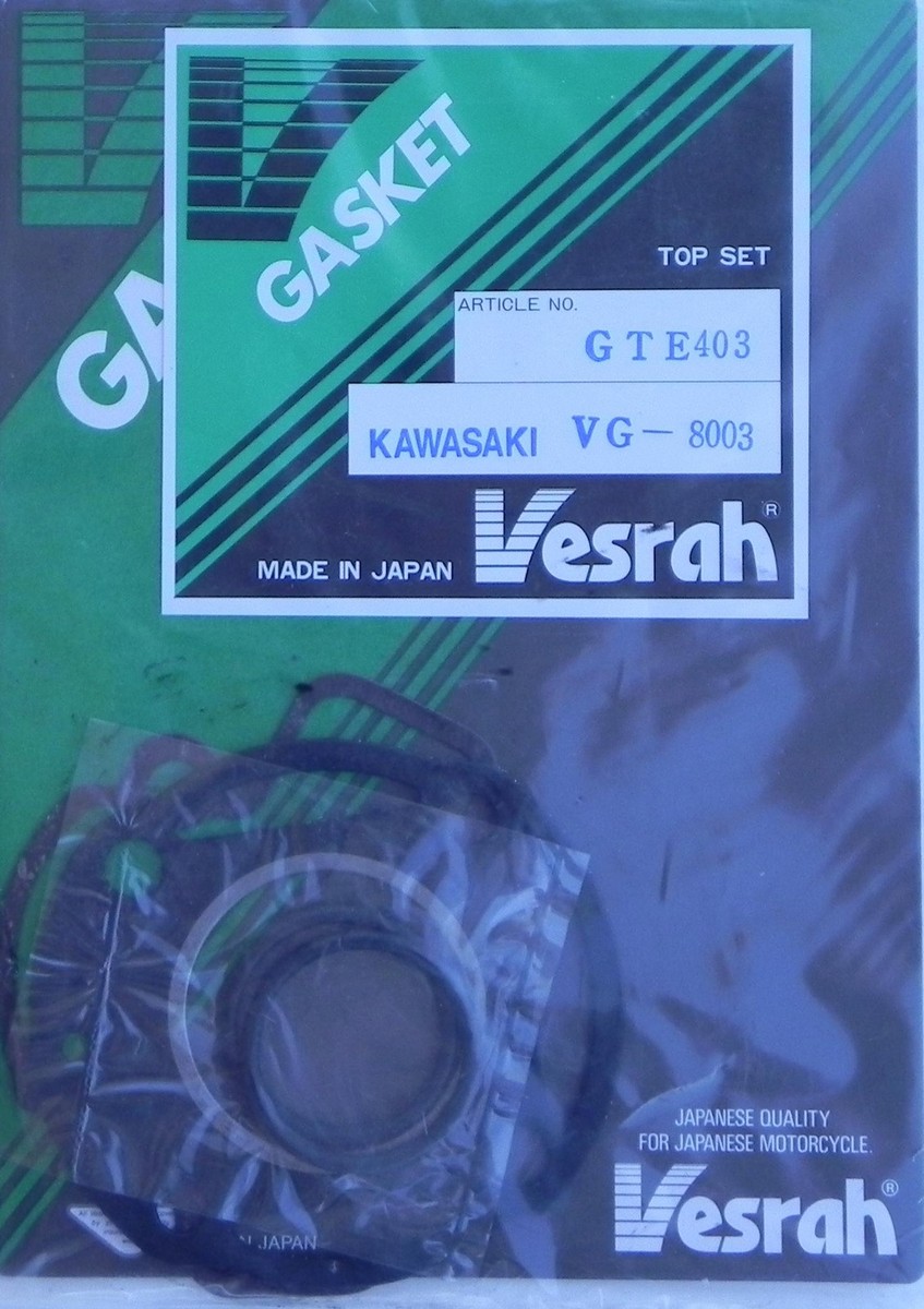 VG-8003 Vesrah 4-pc Top End Gasket Set for Kawasaki KX80 1984-1985