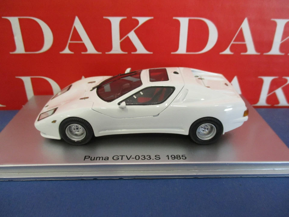 1/43 Modellino Auto PUMA GTV 033 S 1985 White by Kess Lim. Ed. 175 pieces - Immagine 2 di 4