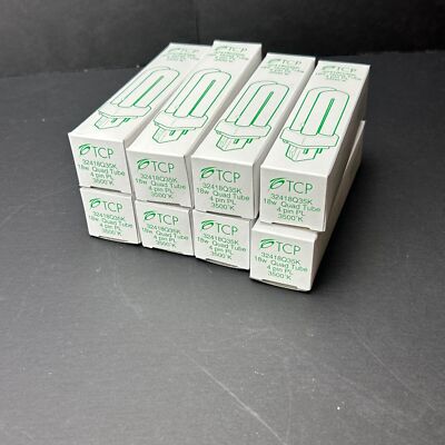 TCP 32418Q35K 18w Quad Tube Bulb 4 pin PL 3500K Box of 8