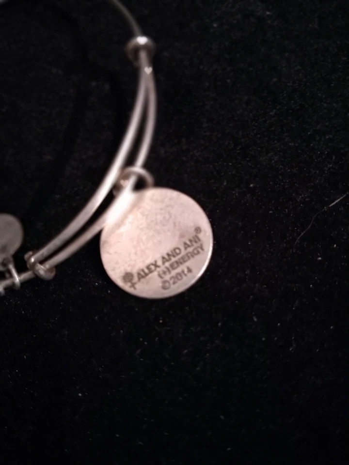 Brazalete Brazalete Alex and Ani Amarillo Girasol Redondo Dije Tono Plata 7.5" BR010 Foto 3 de 4