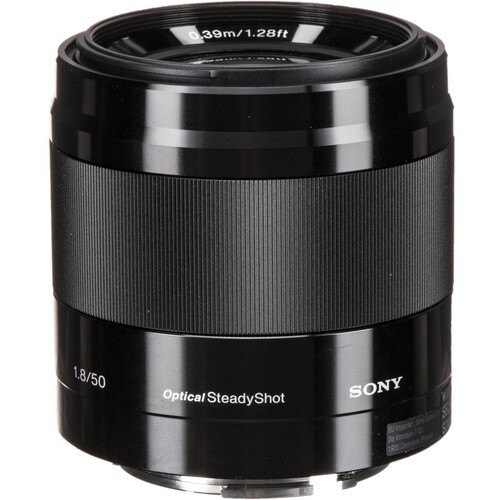 【動作品】SONY E 50mm F1.8 OSS SEL50F18 Sony E 50mm f1.8 SEL50F18 f/1.8 OSS Lens (Black) + Memory Card Pro