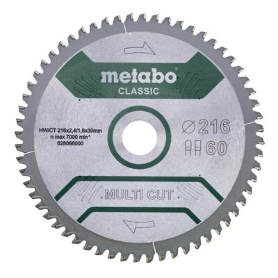 Metabo Kreissägeblatt ''multi cut - classic'', 254 x 30 mm, Zähnezahl... 628285000