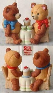 Party Bears #3427 Bear Couple Figurine by Wallace Berrie - Date Night