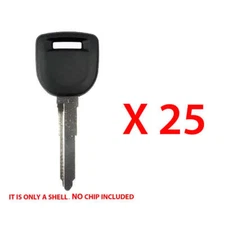 Key Shell Case Compatible with Mazda Uncut Blade Non Chip H76 (25 Pack)
