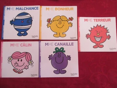 Lot 5 Livres MONSIEUR MADAME hachette jeunesse Roger Hargreaves - Photo 1/2