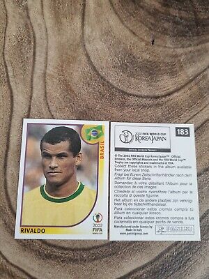 Rivaldo Brasilien Nr 183 Neu 1x Panini World Cup WC WM 2002 Sticker