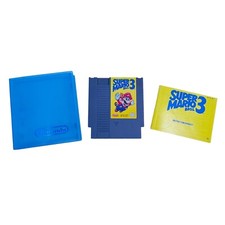 Cartucho de juego Super Mario Bros 3 Nintendo NES auténtico probado con manual y estuche